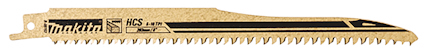 Guldsågblad från Makita, modell HCS B-51789, med fina tänder för träbearbetning.