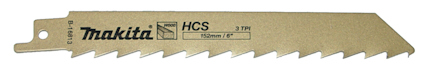 Tigersågblad med texten "Makita HCS 3 TPI" och tandad underkant.