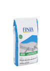 Vit och blå förpackning med texten "FINJA", "ECO" och "Grovbetong ECO Concrete Coarse".